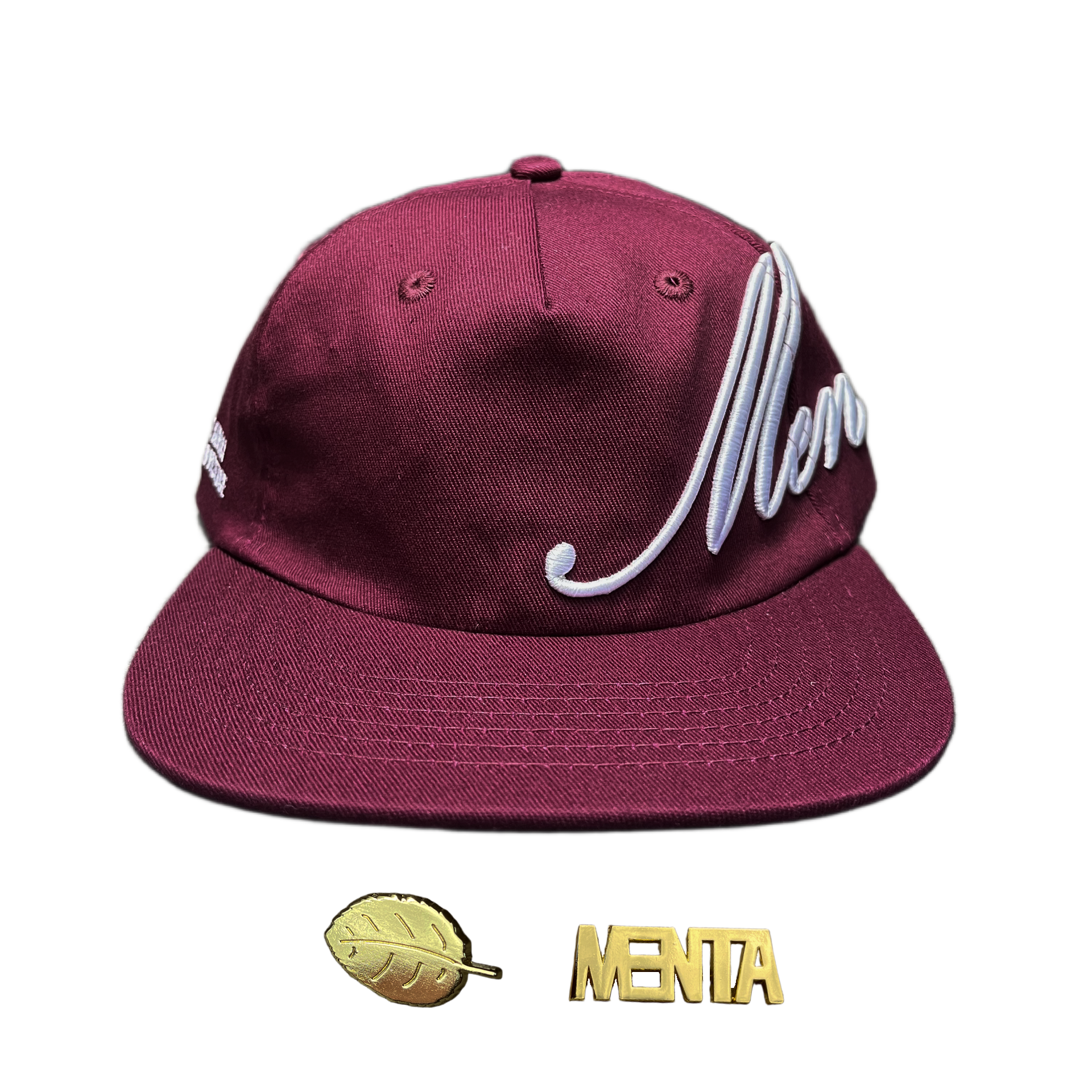 Bordeaux Snapback Cap w. Pins