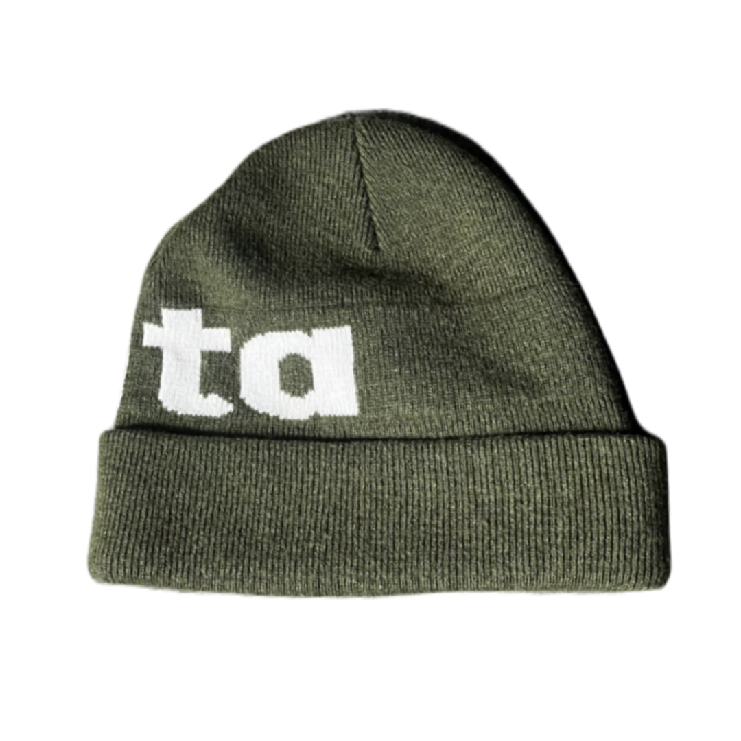 "MOSS GREEN" SPELL IT OUT BEANIE