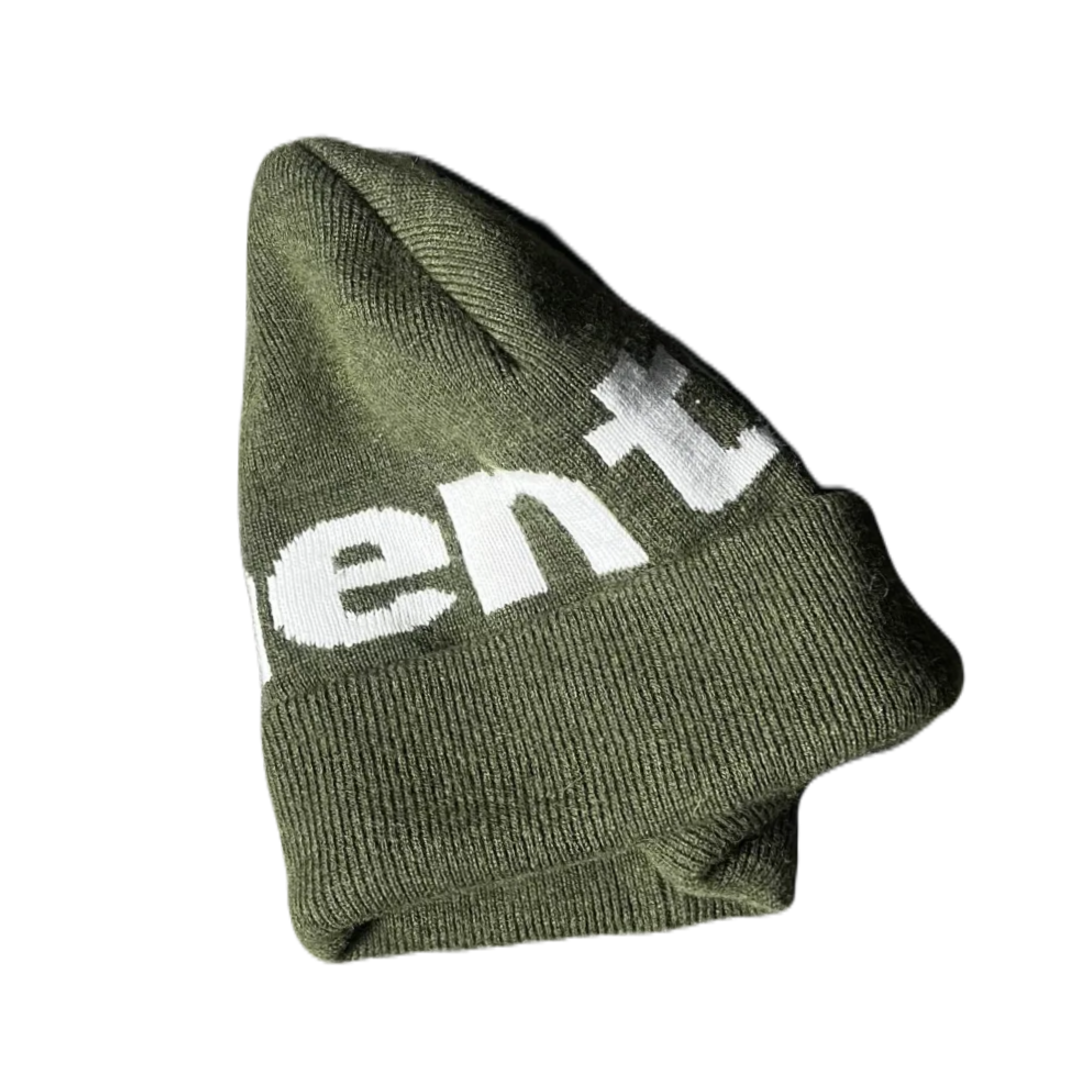 "MOSS GREEN" SPELL IT OUT BEANIE