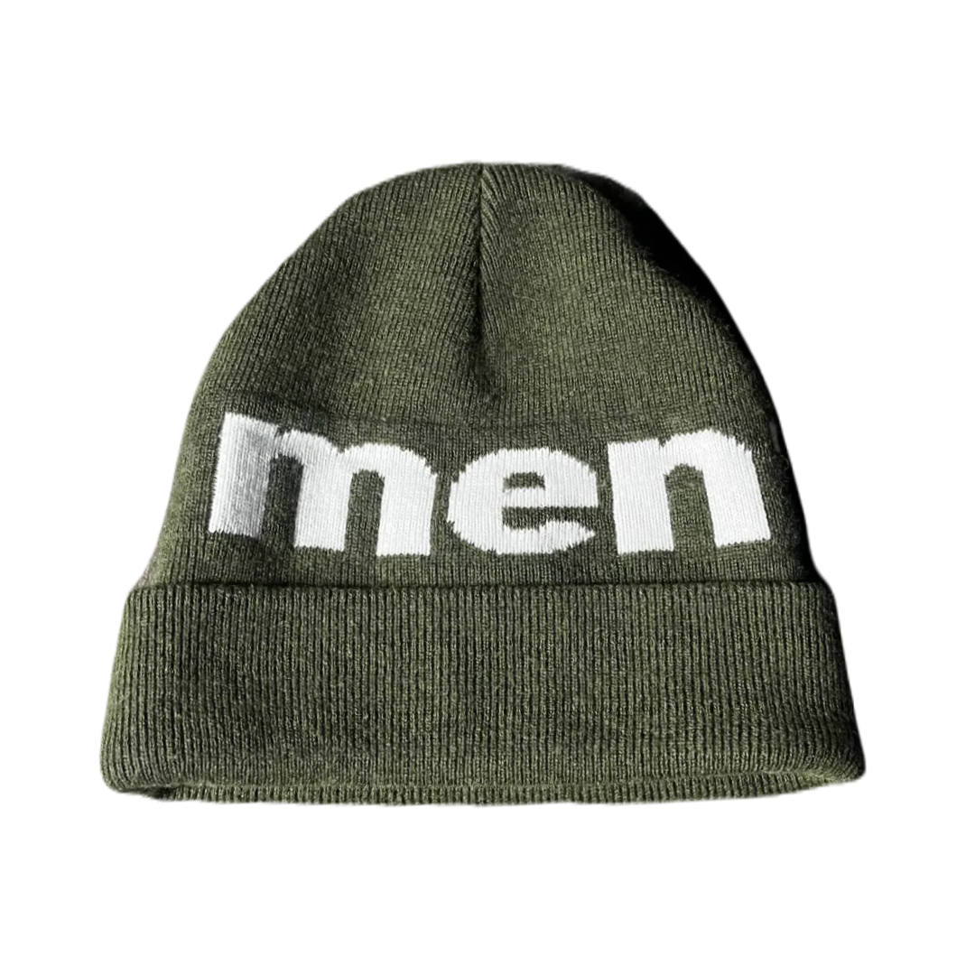 "MOSS GREEN" SPELL IT OUT BEANIE