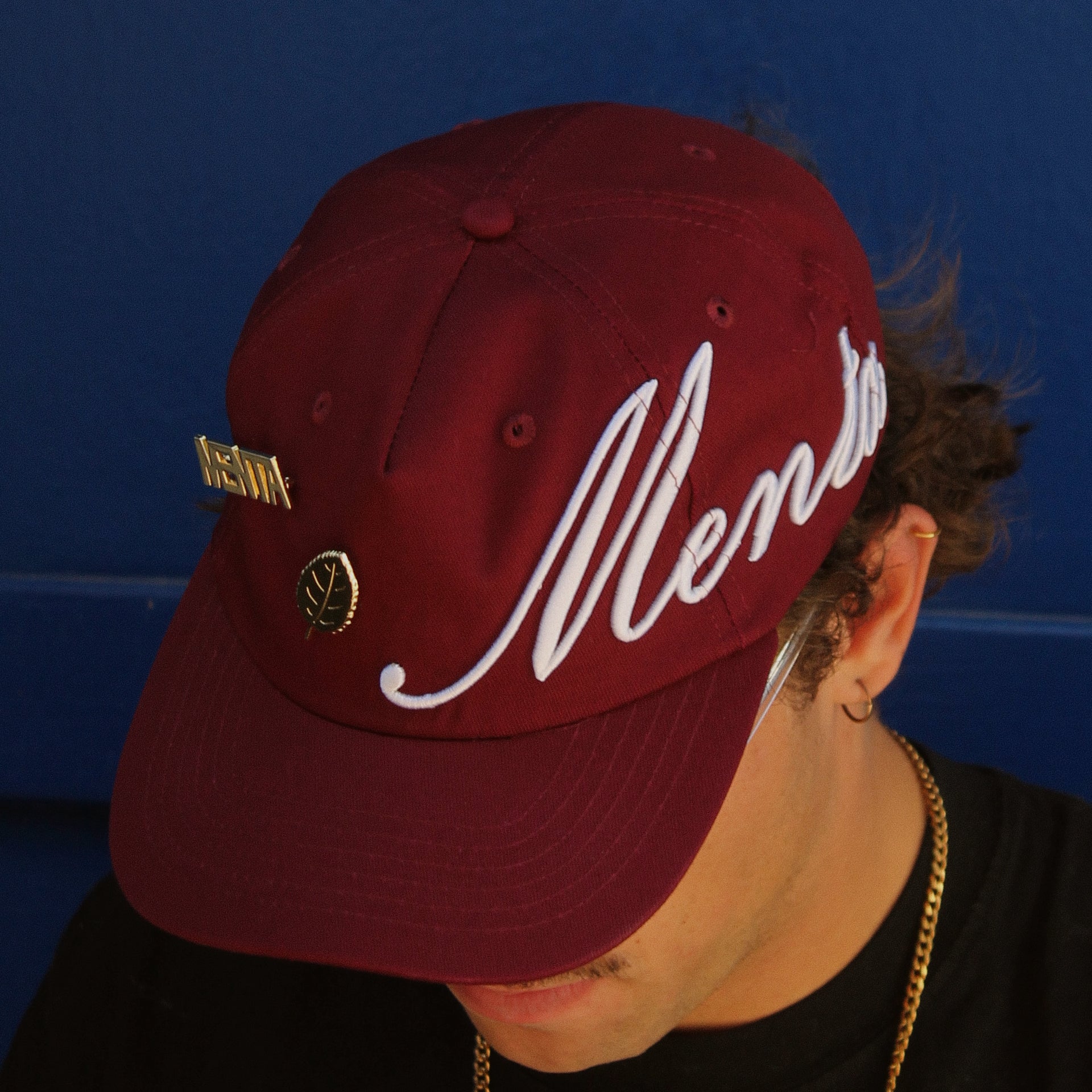 Bordeaux Snapback Cap w. Pins