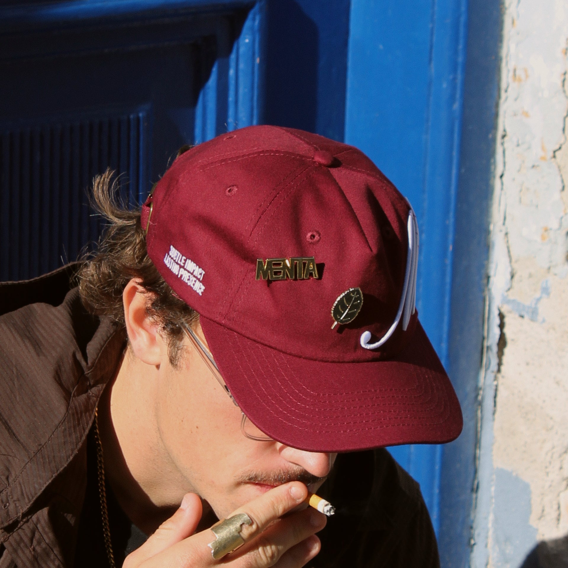 Bordeaux Snapback Cap w. Pins