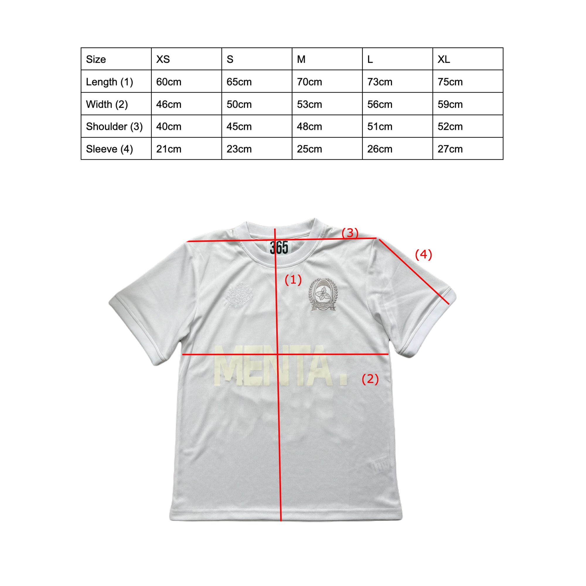 "365" JERSEY ALL WHITE
